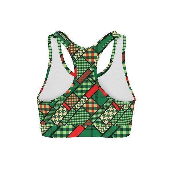 St Patricks Patchwork Sports Bra