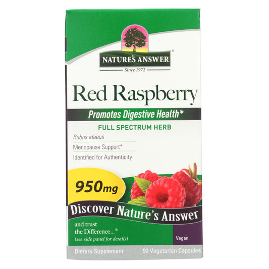 Nature's Answer - Red Raspberry Leaf - 90 Capsules