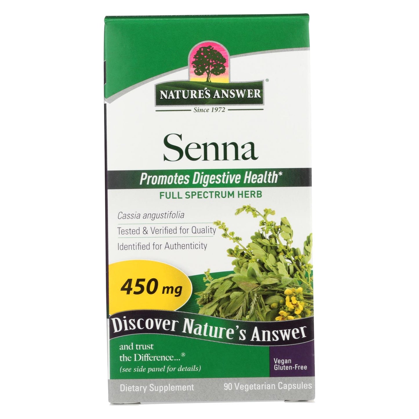 Nature's Answer - Senna Leaf - 90 Capsules