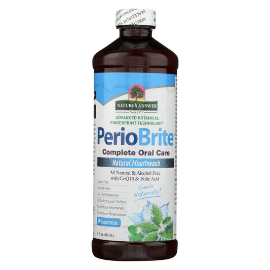 Nature's Answer - Periowash Mouthwash Alcohol-free Winter Mint - 16 Fl Oz