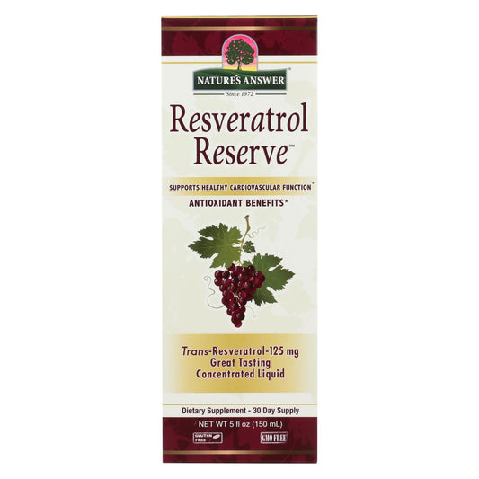 Nature's Answer - Resveratrol Reserve Alcohol Free - 5 Fl Oz