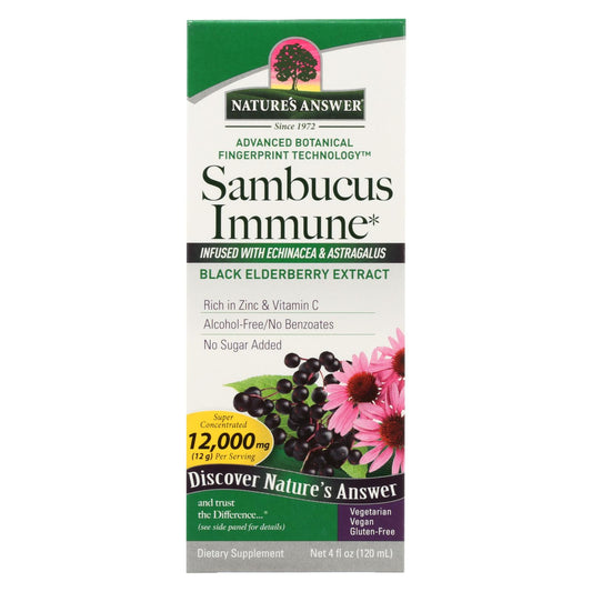 Nature's Answer - Sambucus Immune Support - 4 Fl Oz