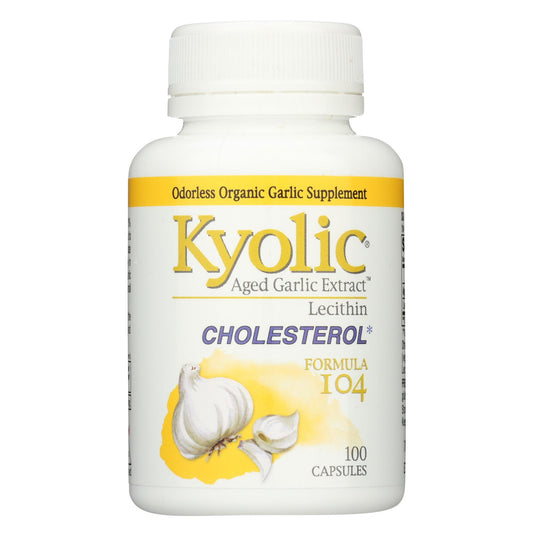 Kyolic - Aged Garlic Extract Cholesterol Formula 104 - 100 Capsules