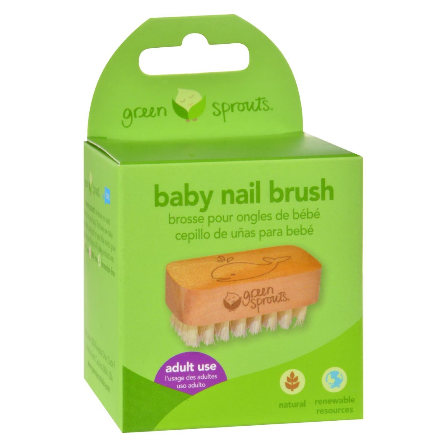 Green Sprouts Nail Brush