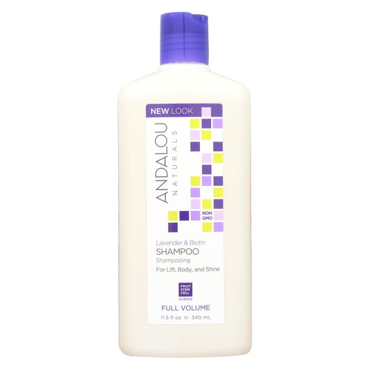 Andalou Naturals Full Volume Shampoo Lavender And Biotin - 11.5 Fl Oz