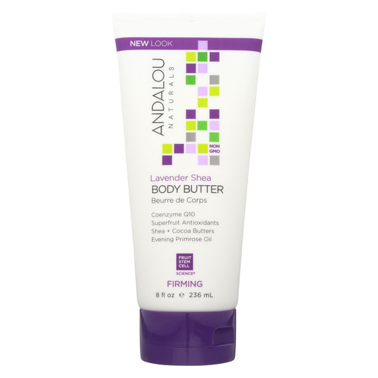 Andalou Naturals Firming Body Butter Lavender Shea - 8 Fl Oz