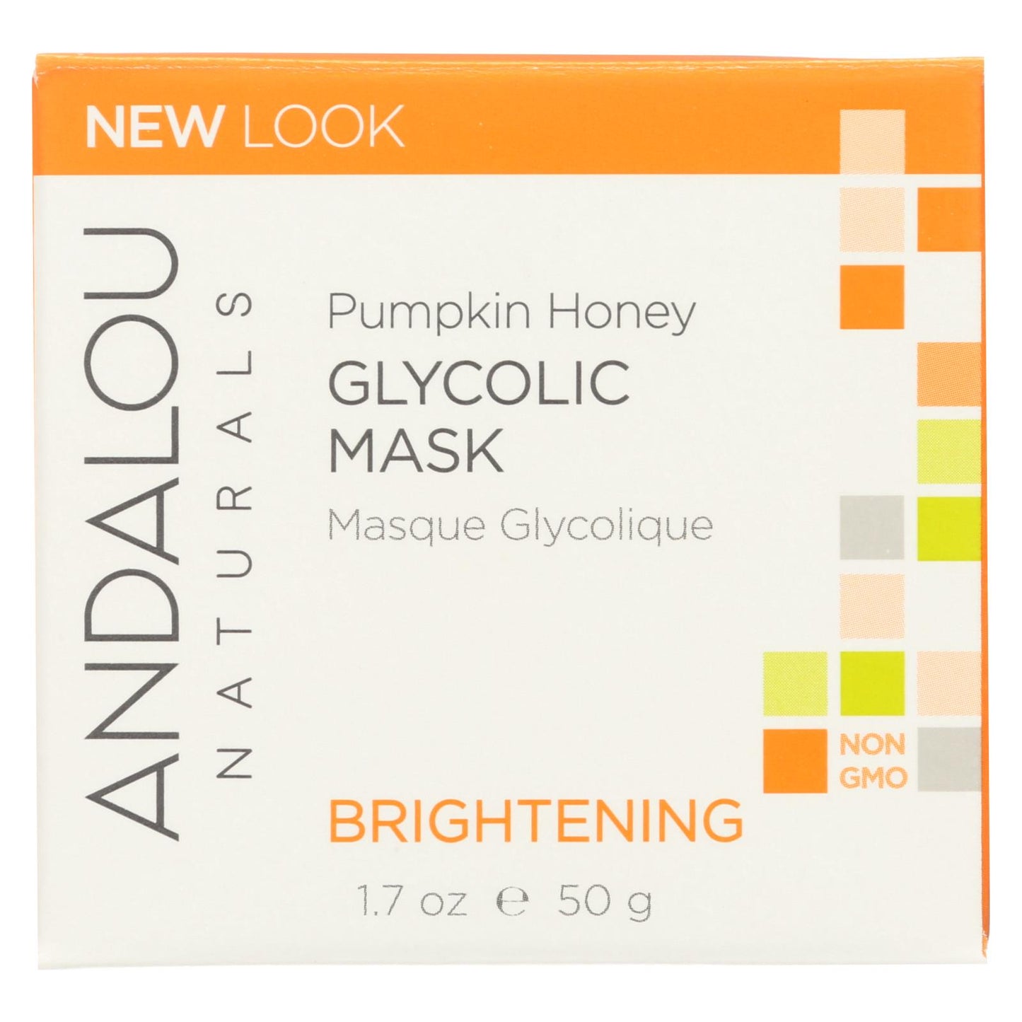 Andalou Naturals Glycolic Brightening Mask Pumpkin Honey - 1.7 Fl Oz