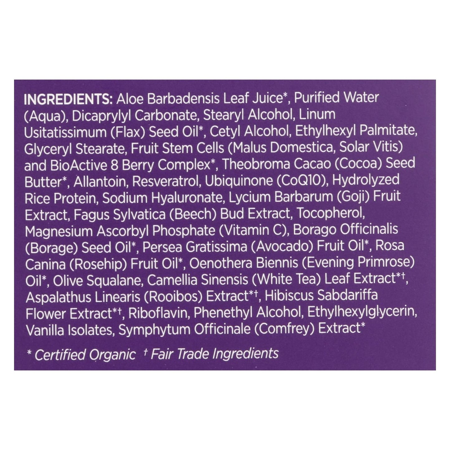 Andalou Naturals Resveratrol Q10 Night Repair Cream - 1.7 Fl Oz