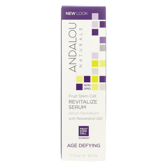 Andalou Naturals Age Defying Revitalize Serum Fruit Stem Cell - 1.1 Fl Oz