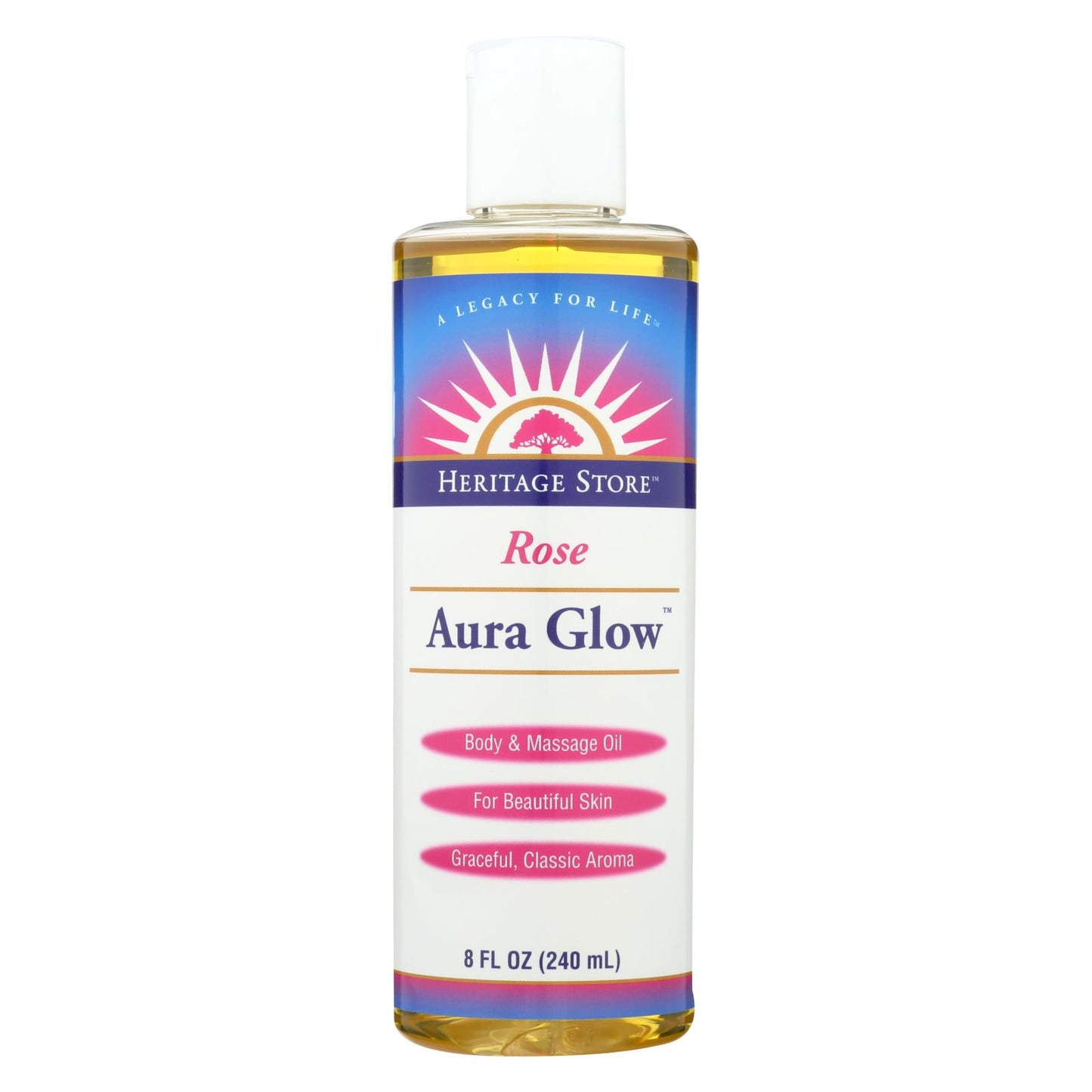 Heritage Products Aura Glow Skin Lotion Rose - 8 Fl Oz