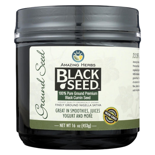 Amazing Herbs - Black Seed Ground Seed - 16 Oz