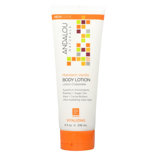 Andalou Naturals Body Lotion - Mandarin Vanilla Vitalizing - 8 Fl Oz