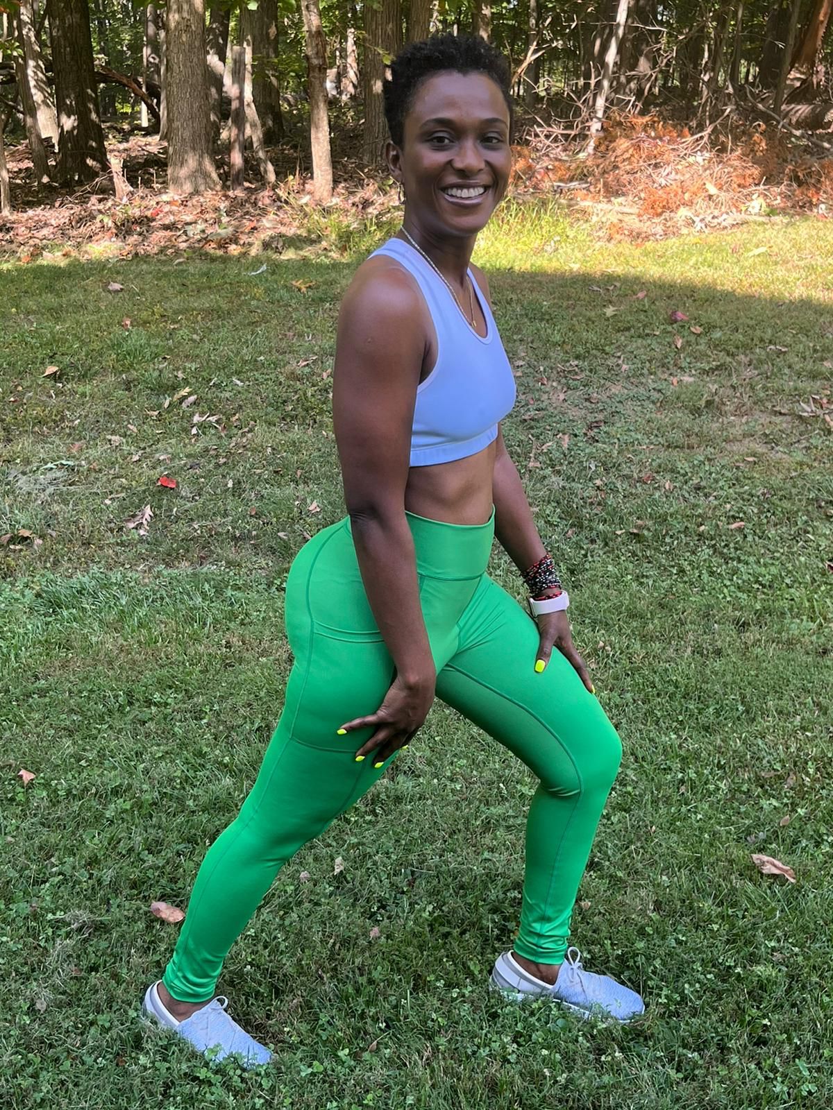 Livav Green Pocket Leggings