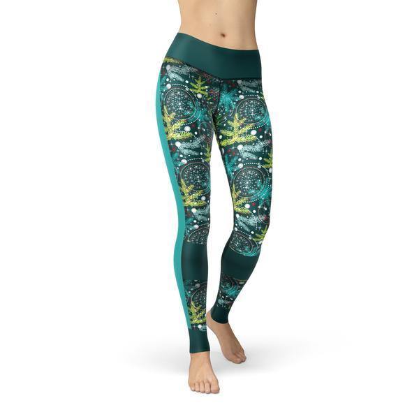 Beverly Holiday Branches Leggings