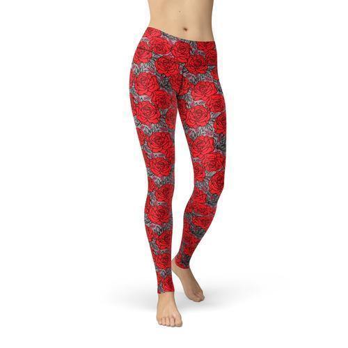 Beverly Drawn Roses Leggings