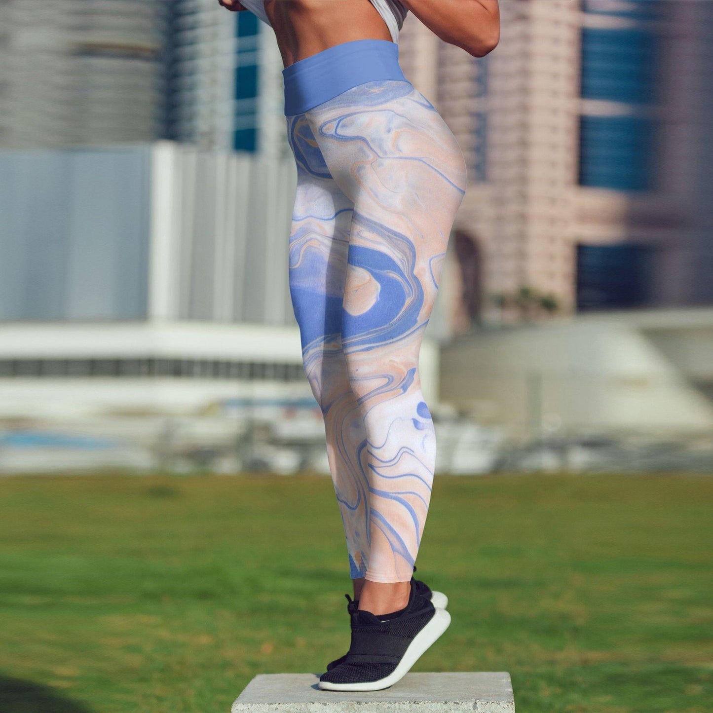 Beverly Blue Liquid Leggings