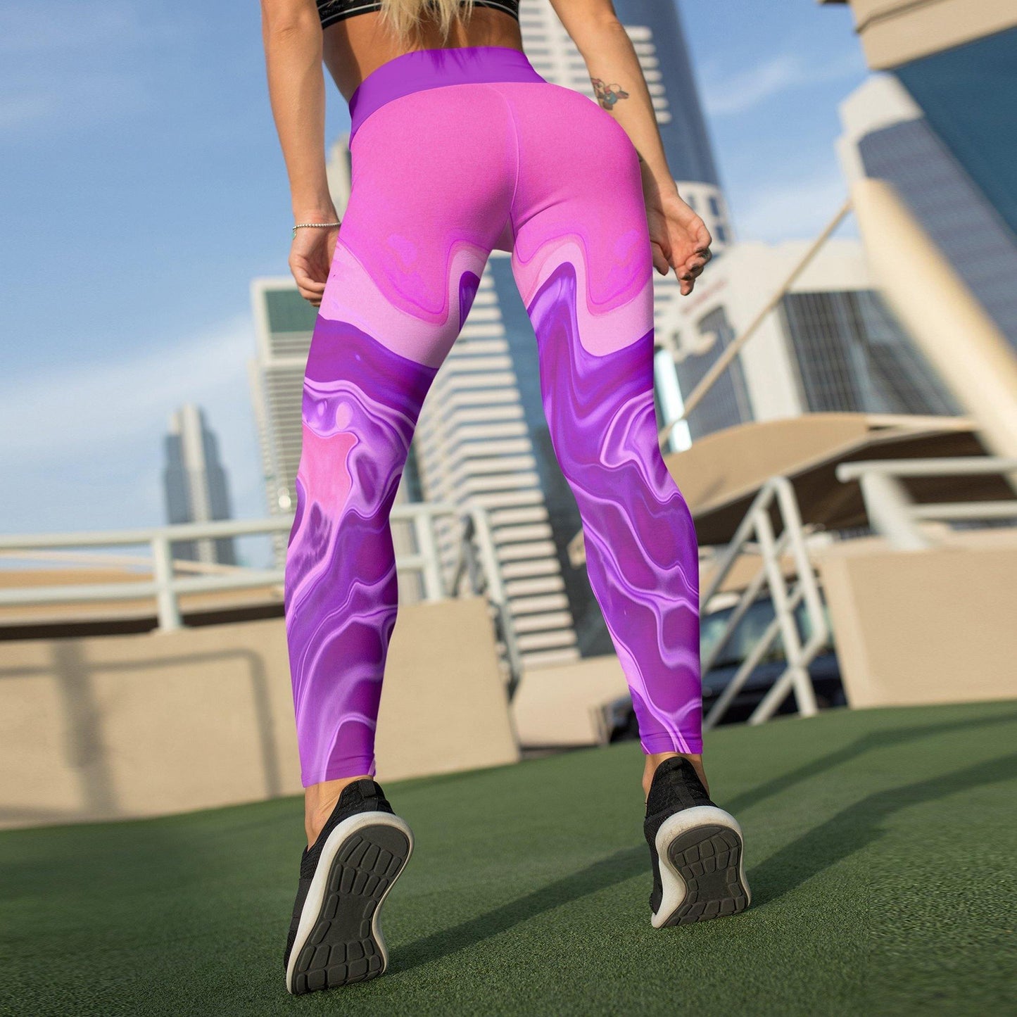 Beverly Hot Pink Liquid Leggings