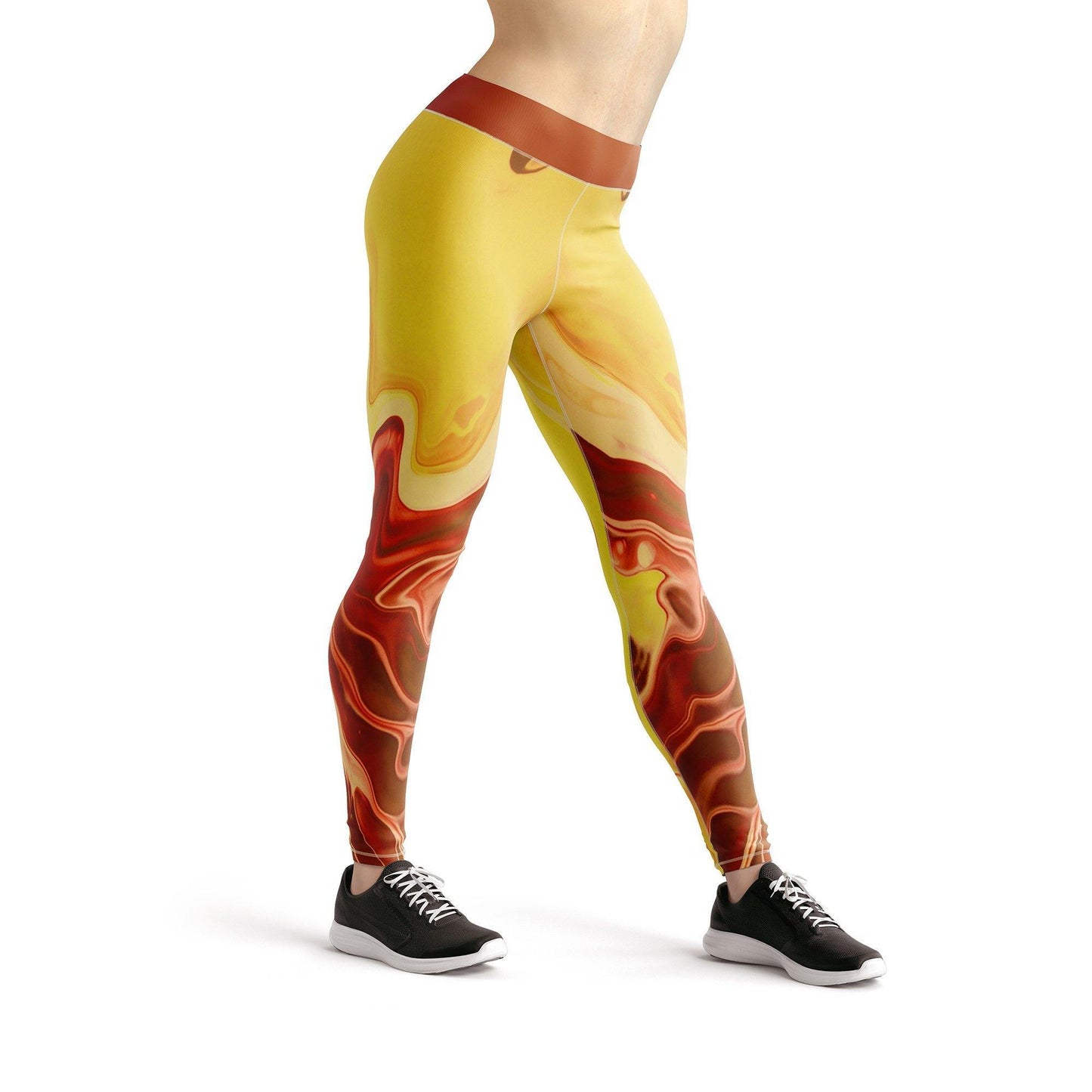 Beverly Yellow Liquid Leggings