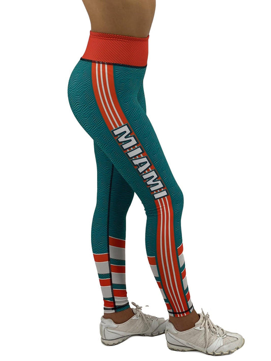 Jean Miami Football Leggings