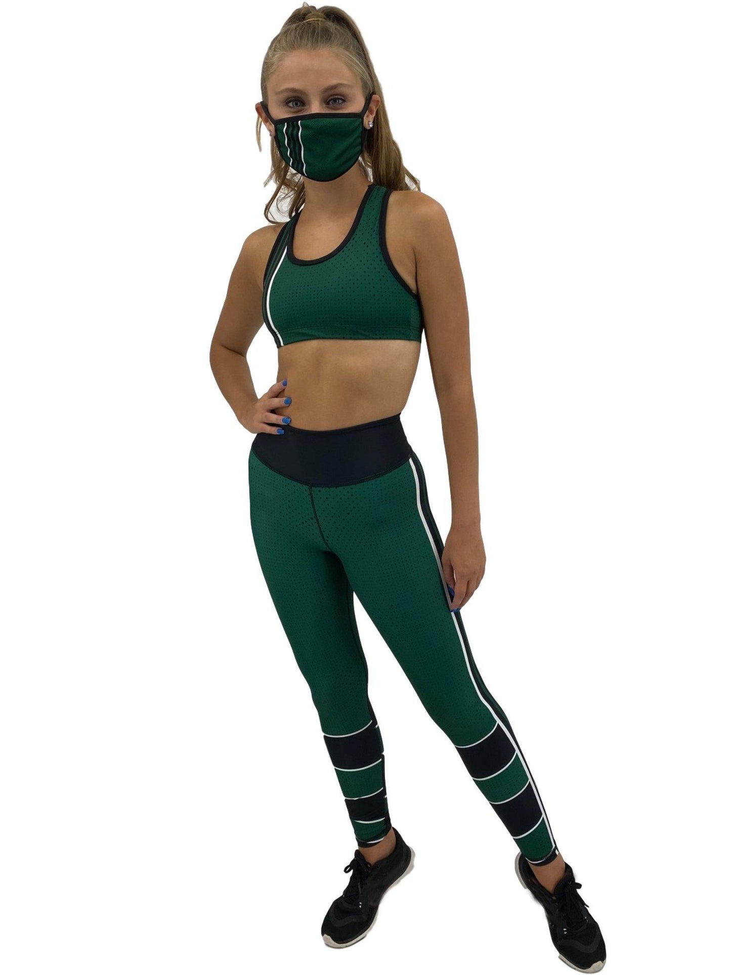 Jean New York Green Football Leggings