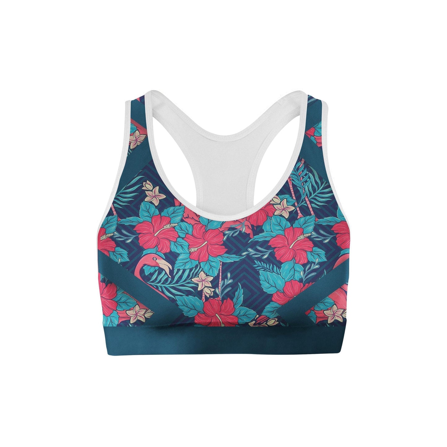 Tropical Flamingo Sports Bra