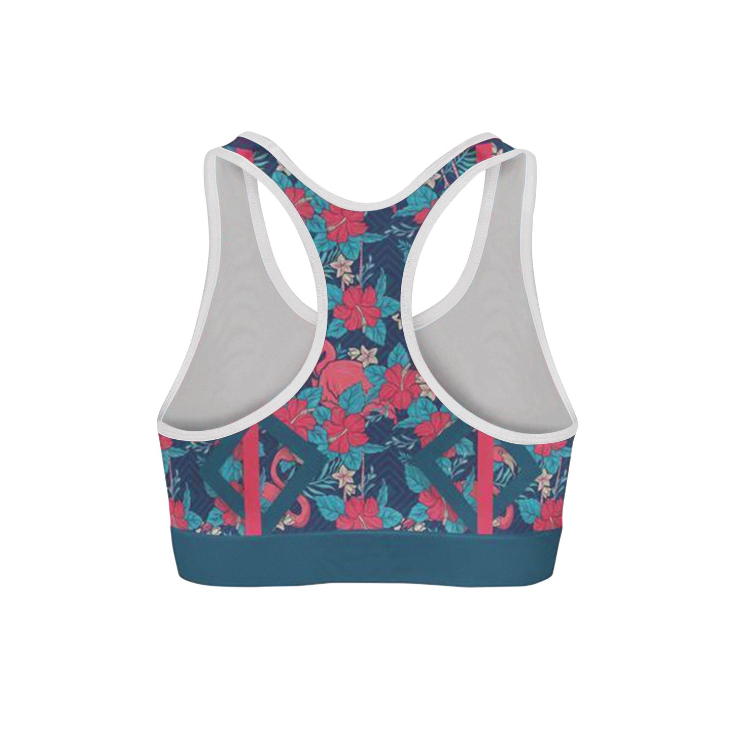 Tropical Flamingo Sports Bra