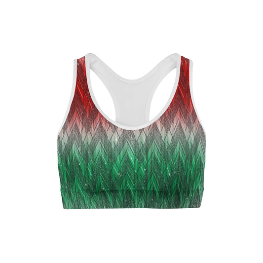 Holiday Wrap Sports Bra