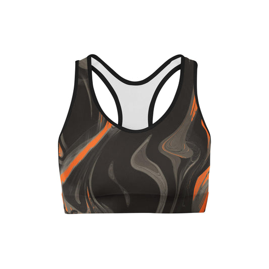 Spooky Marble Sports Bra