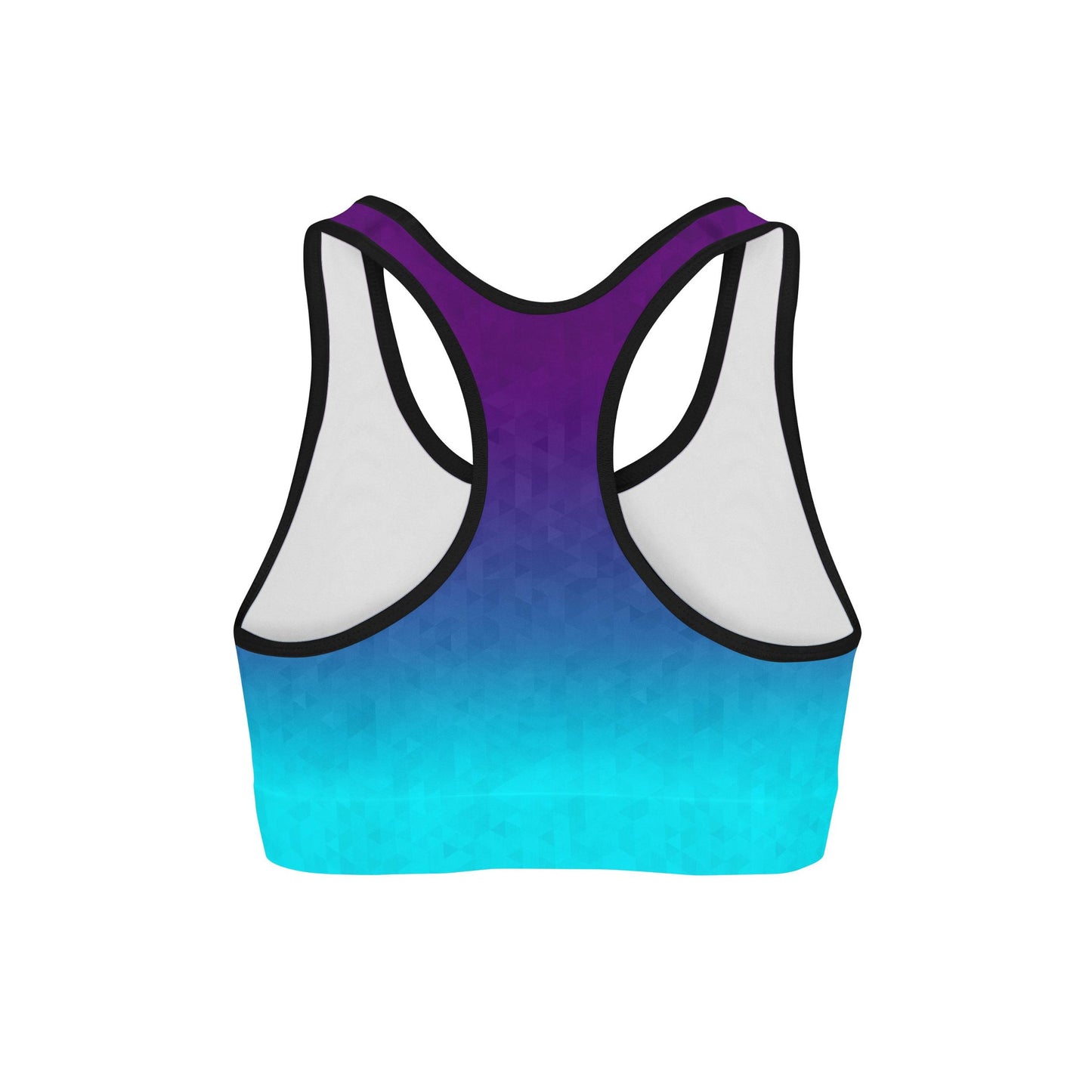 Deep Sea Triangles Sports Bra