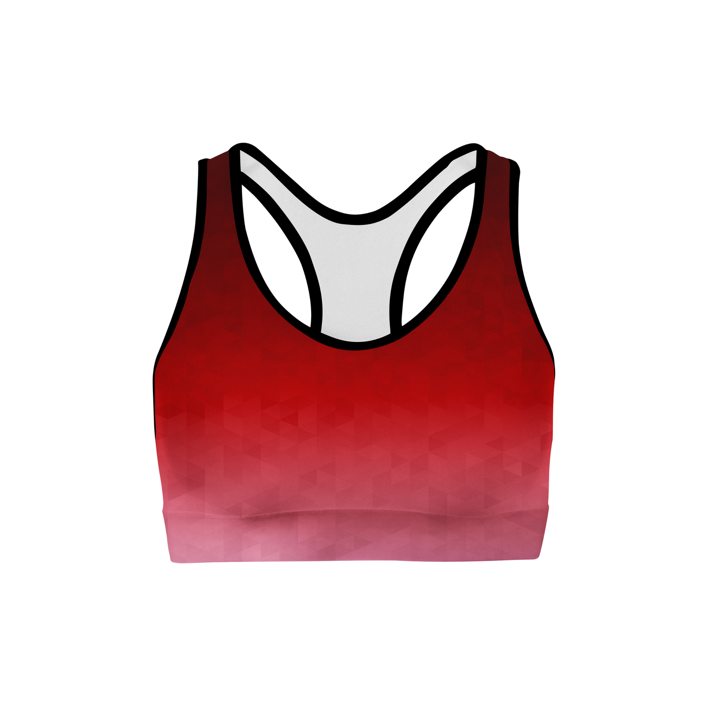 Crimson Triangles Sports Bra