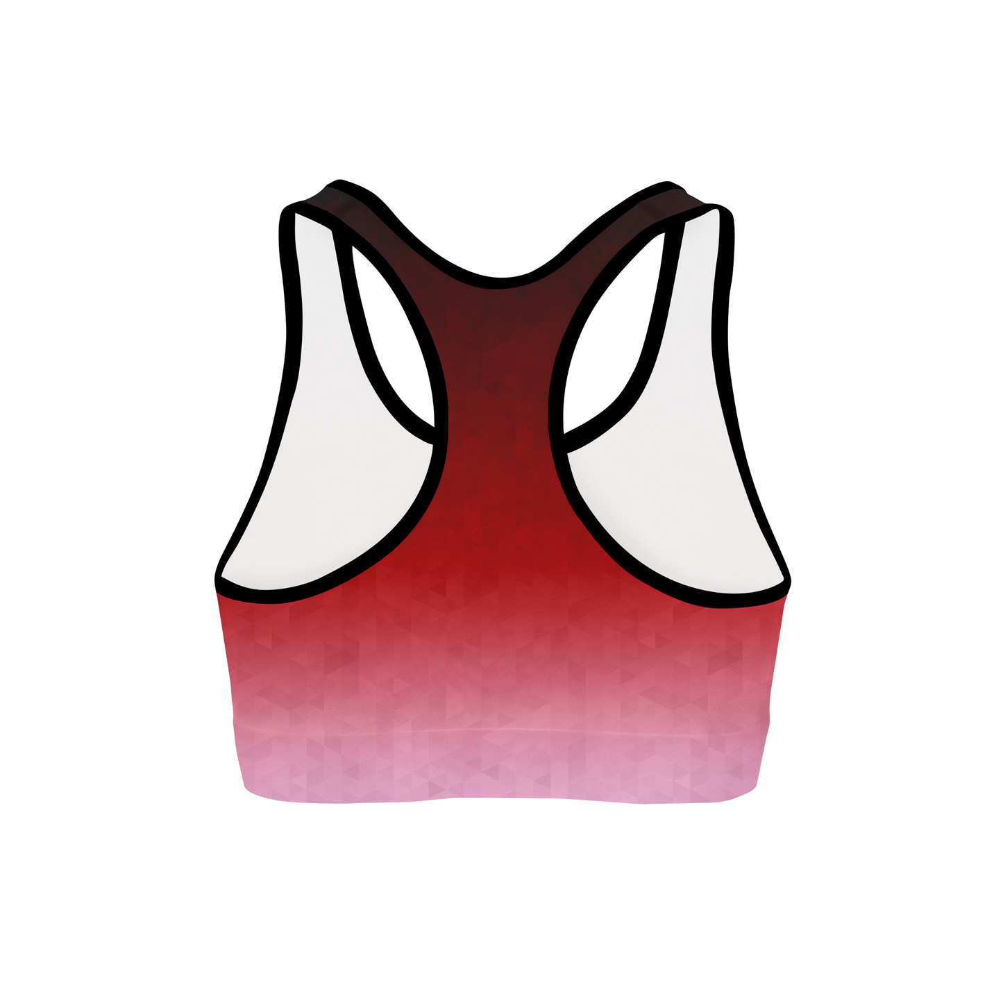 Crimson Triangles Sports Bra