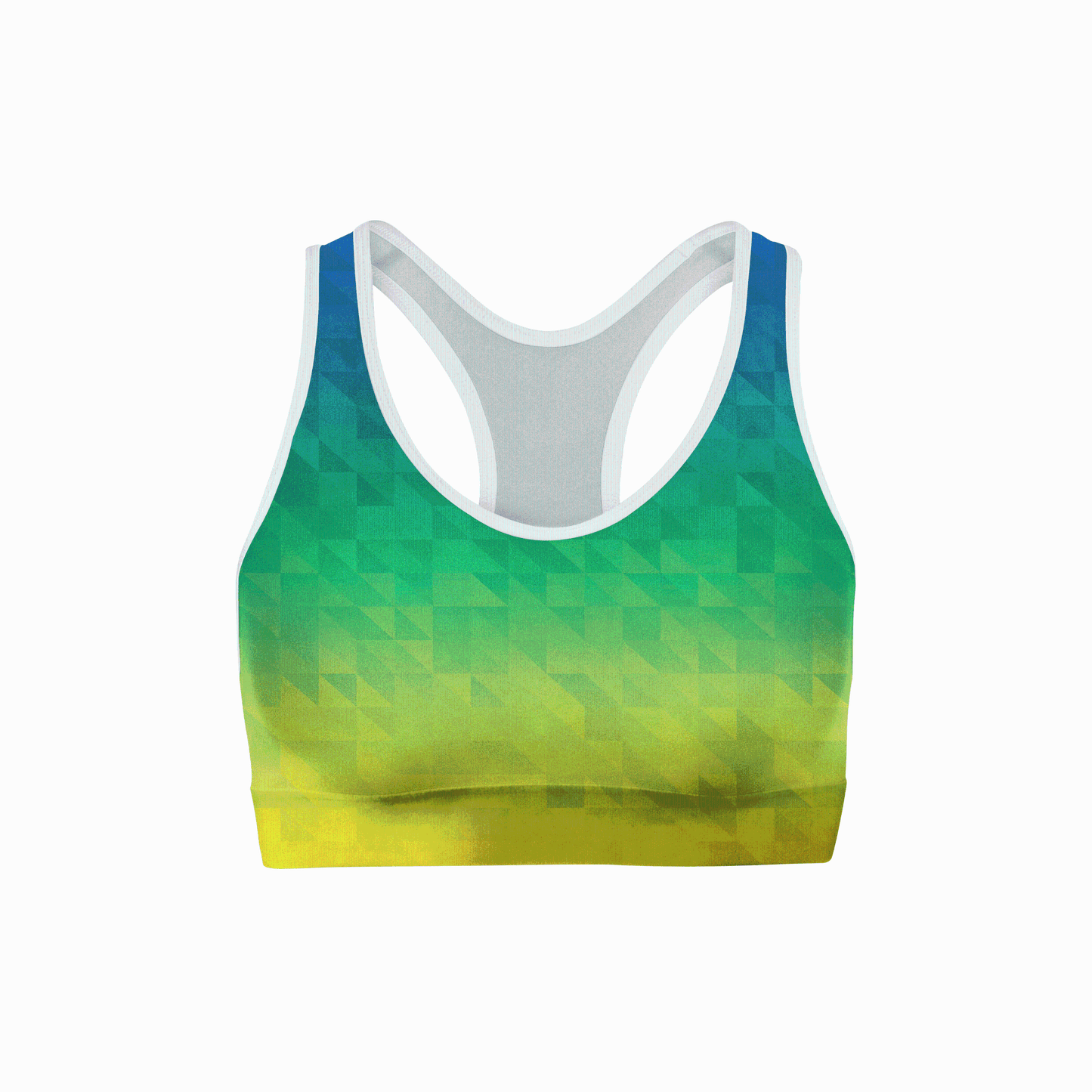 Beach Triangles Back Color Sports Bra