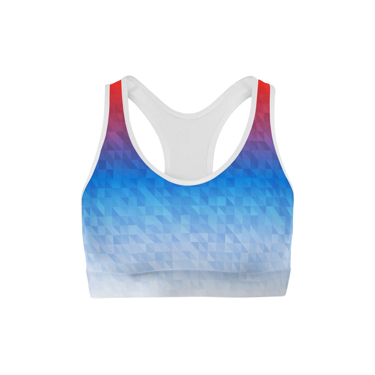 Mixed Triangles Sports Bra