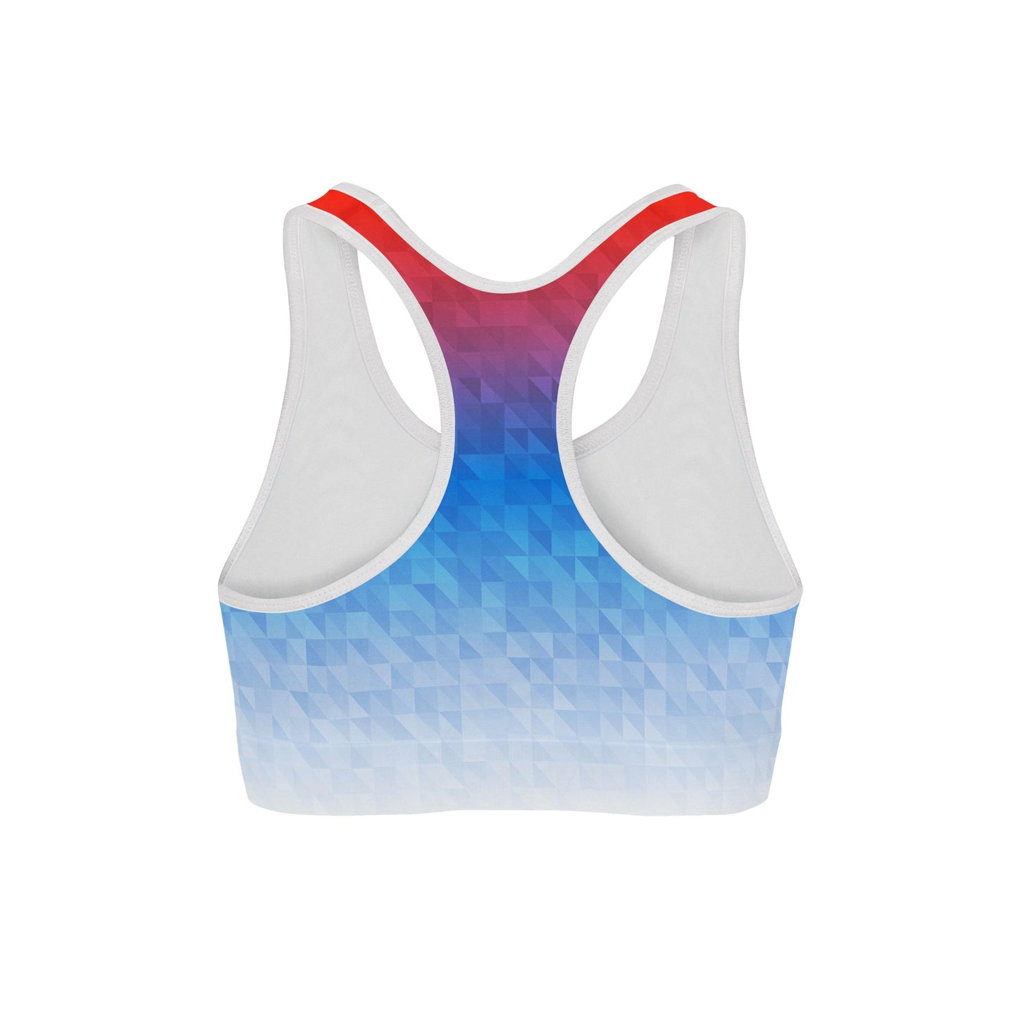 Mixed Triangles Sports Bra