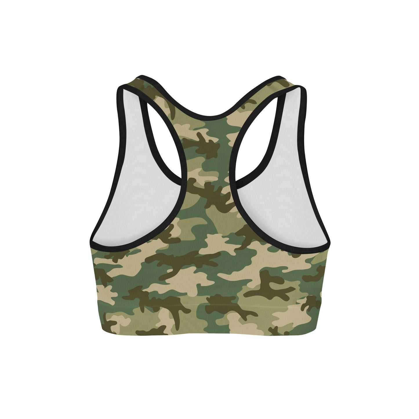 Green Camo Sports Bra