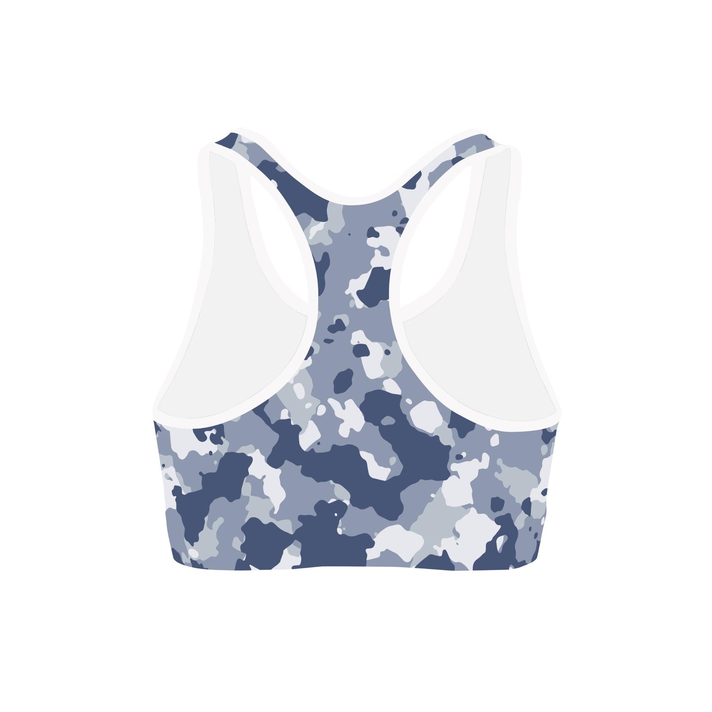 Dark Blue Camo Sports Bra