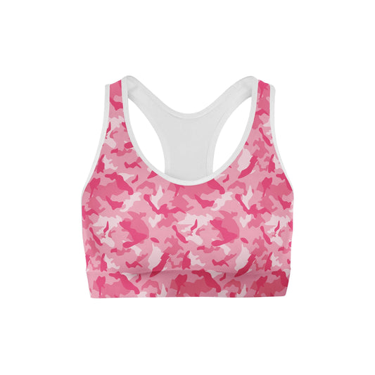 Pink Camo Sports Bra