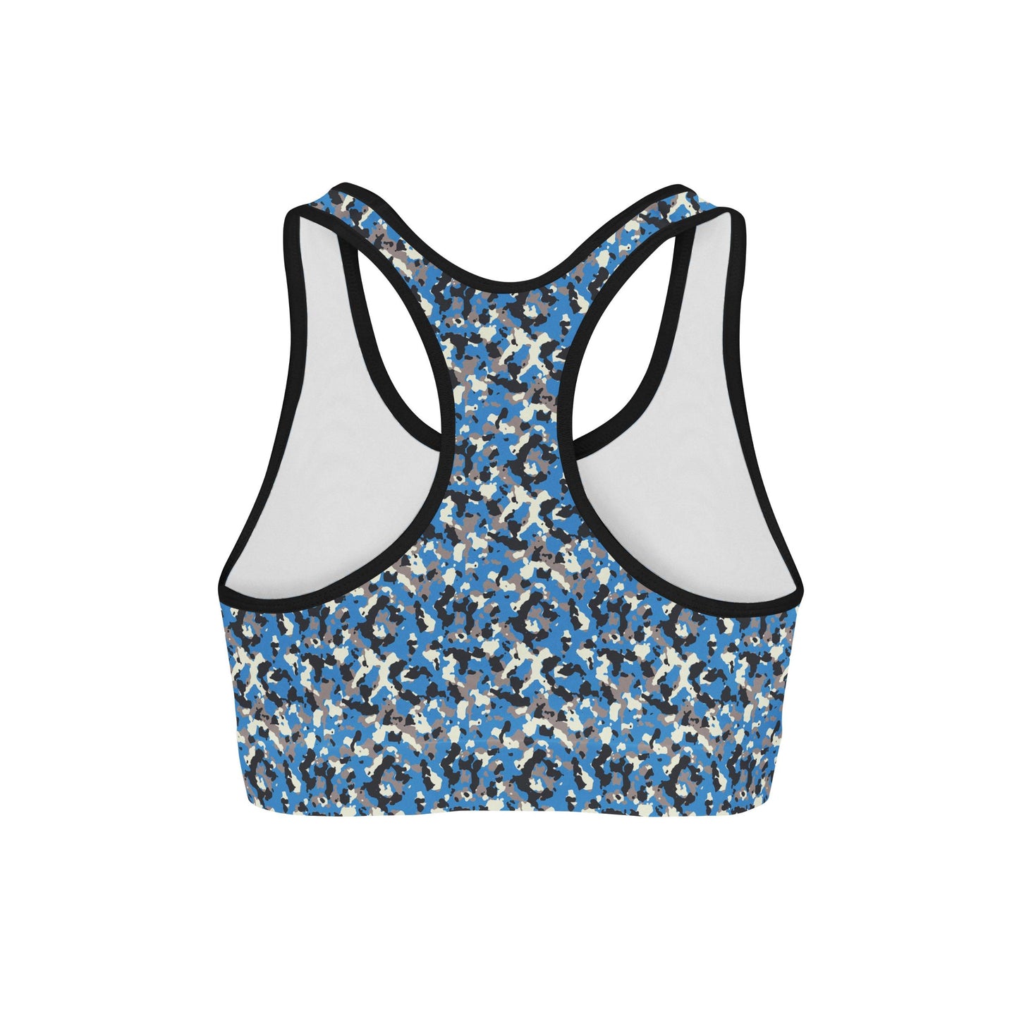 Blue Camo Sports Bra