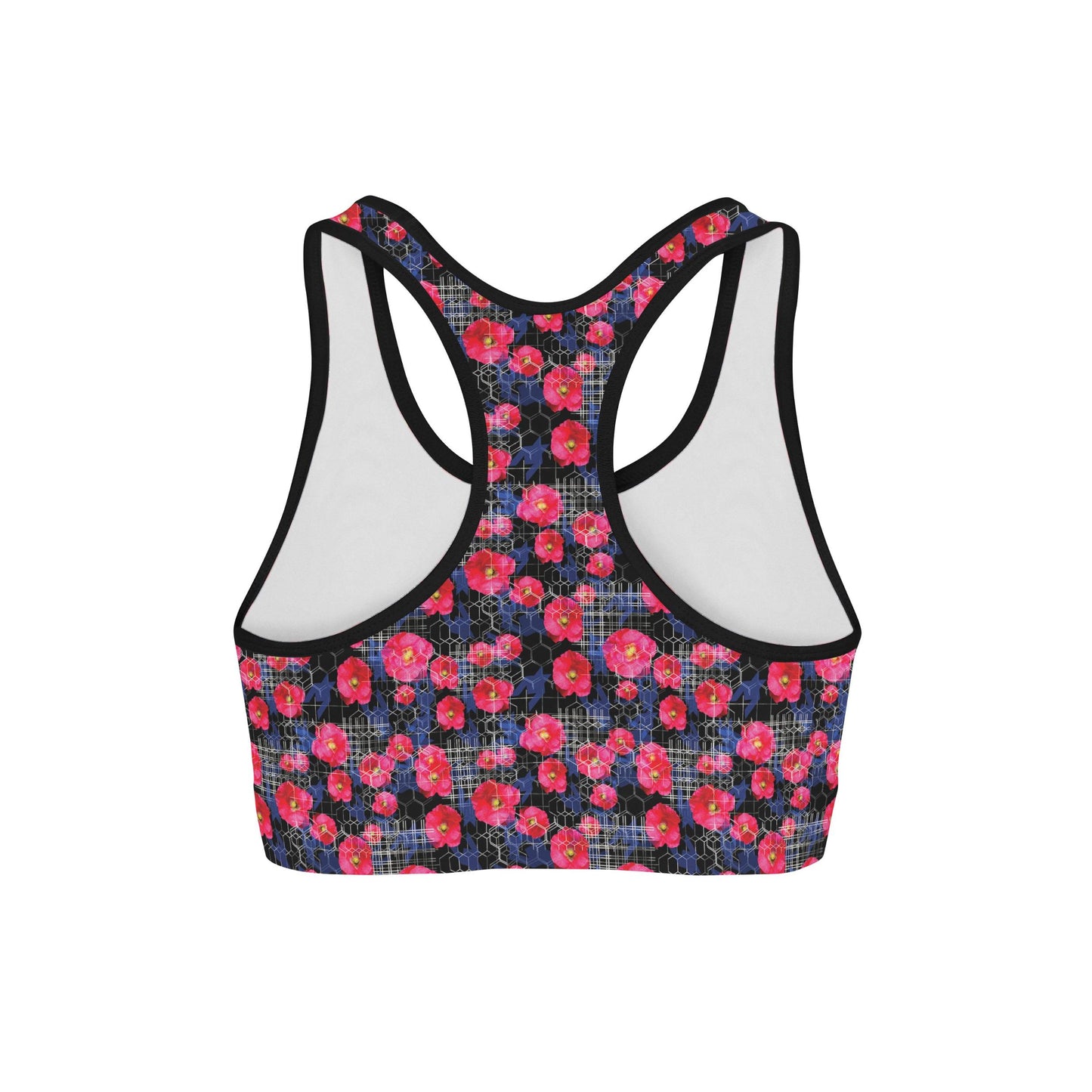 Digital Flowers Sports Bra