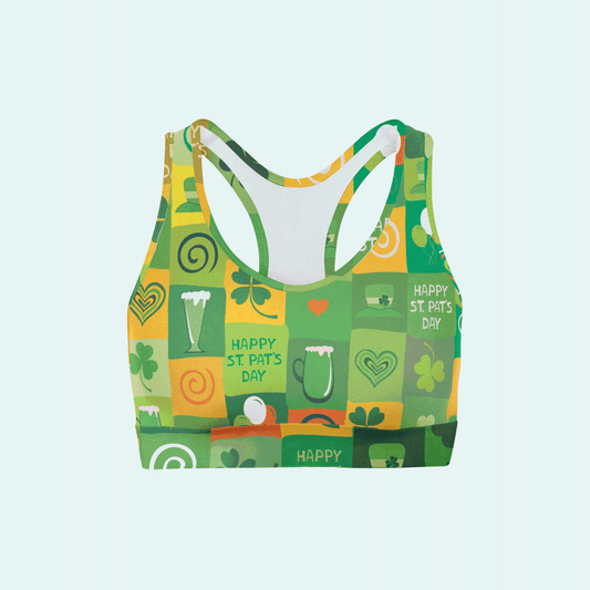 Shamrock Blocks Sports Bra