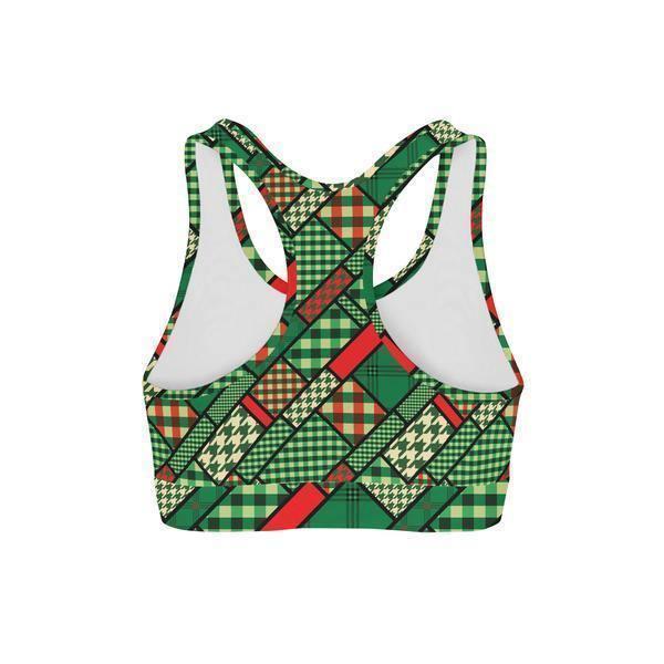 St Patricks Patchwork Sports Bra