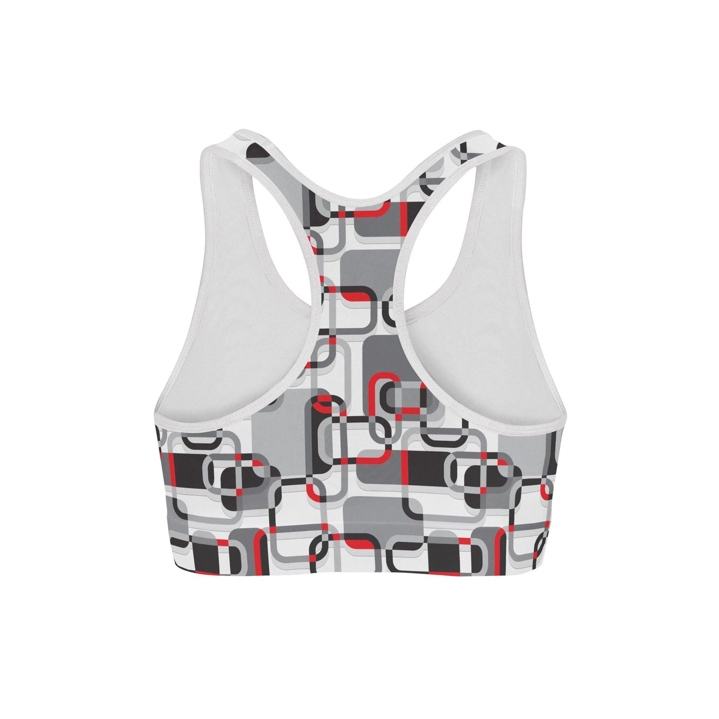 Modern Squares Sports Bra