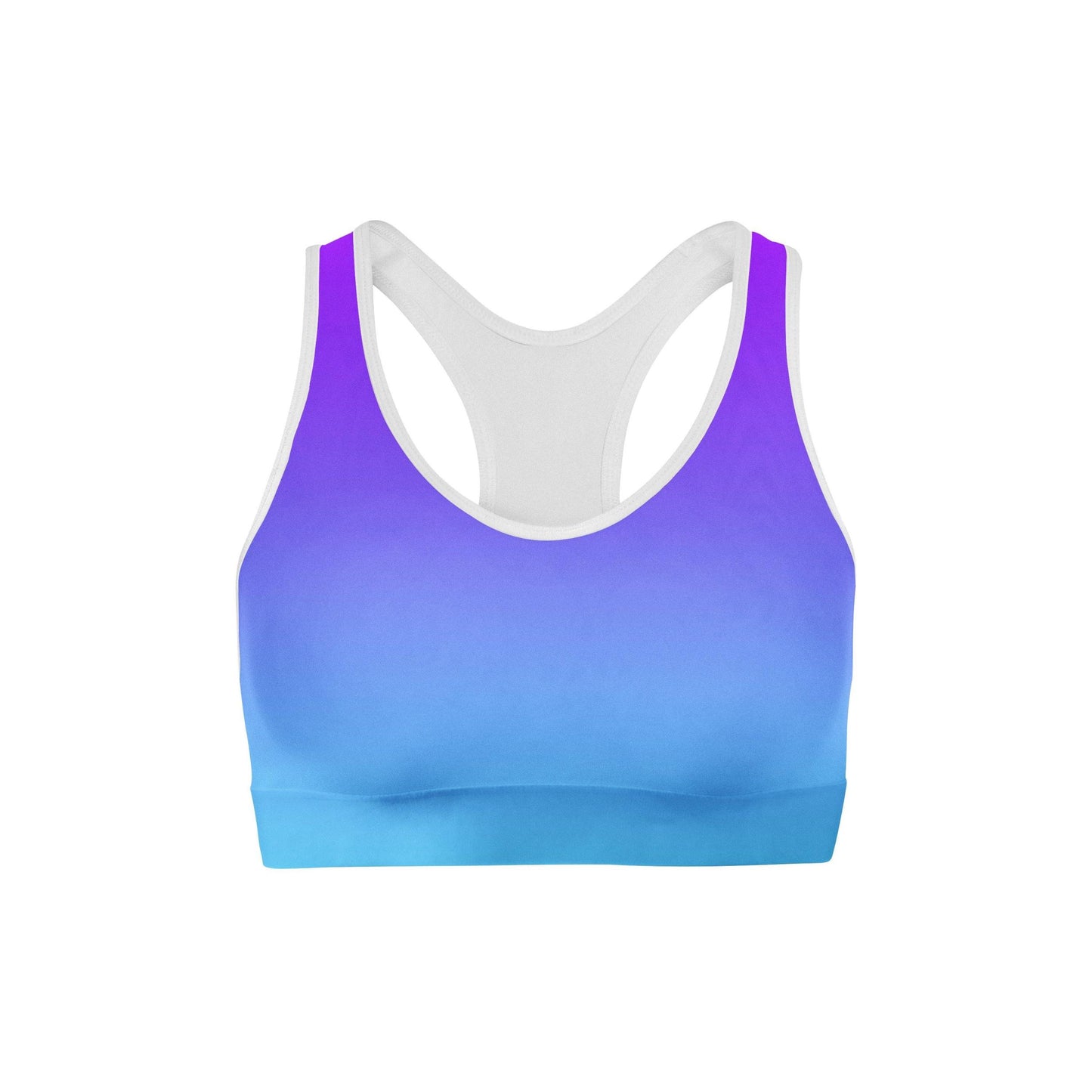 Purple Blue Ombre Sports Bra