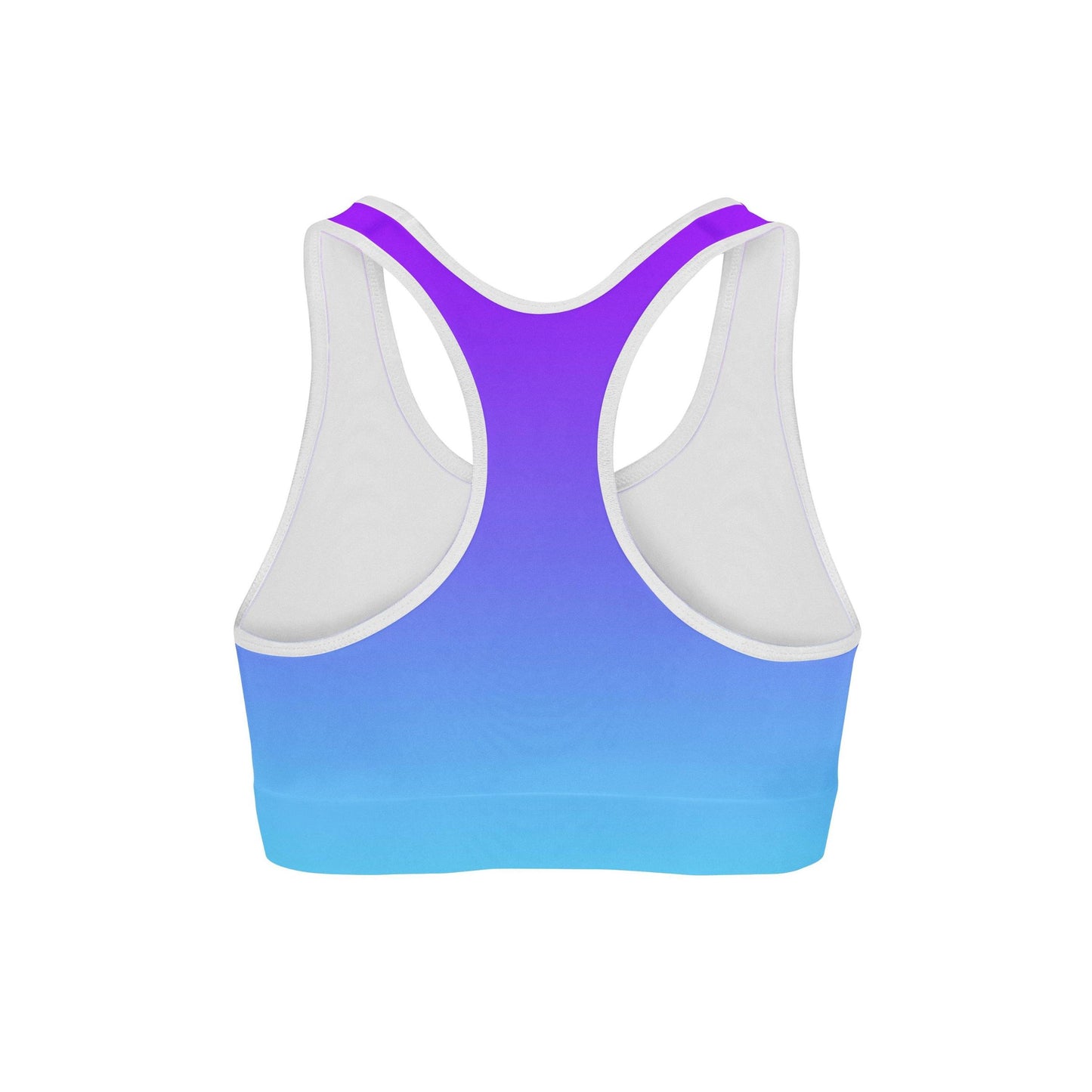 Purple Blue Ombre Sports Bra