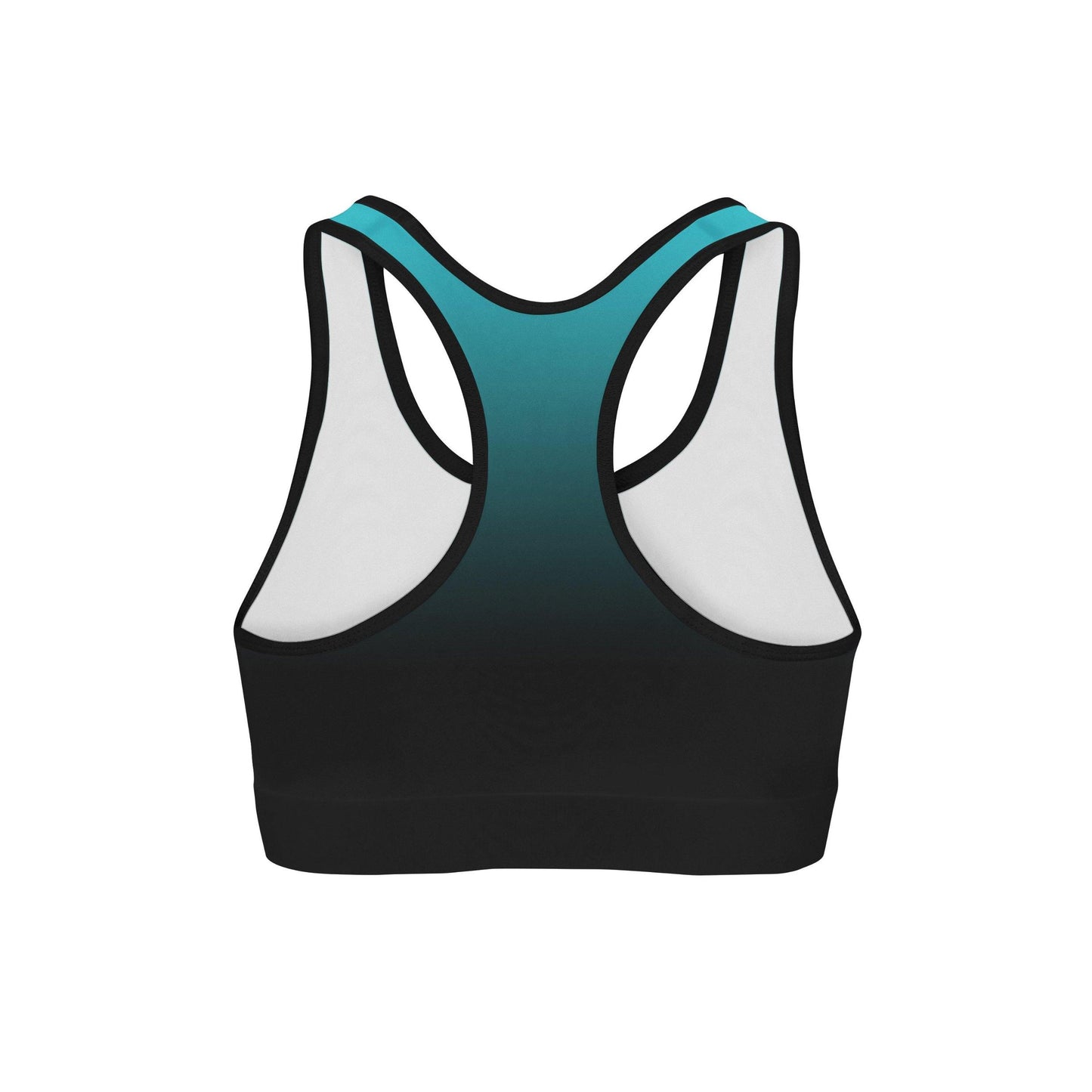 Blue Black Ombre Sports Bra