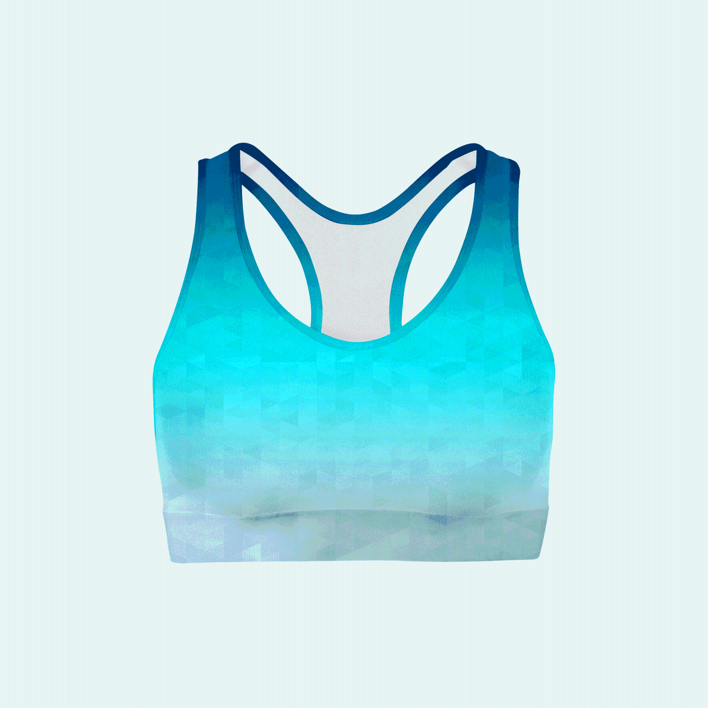 Riptide Triangles Color Back Sports Bra