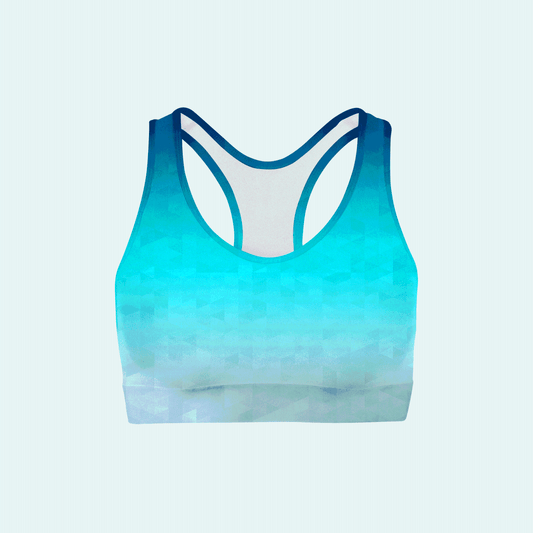 Riptide Triangles Color Back Sports Bra