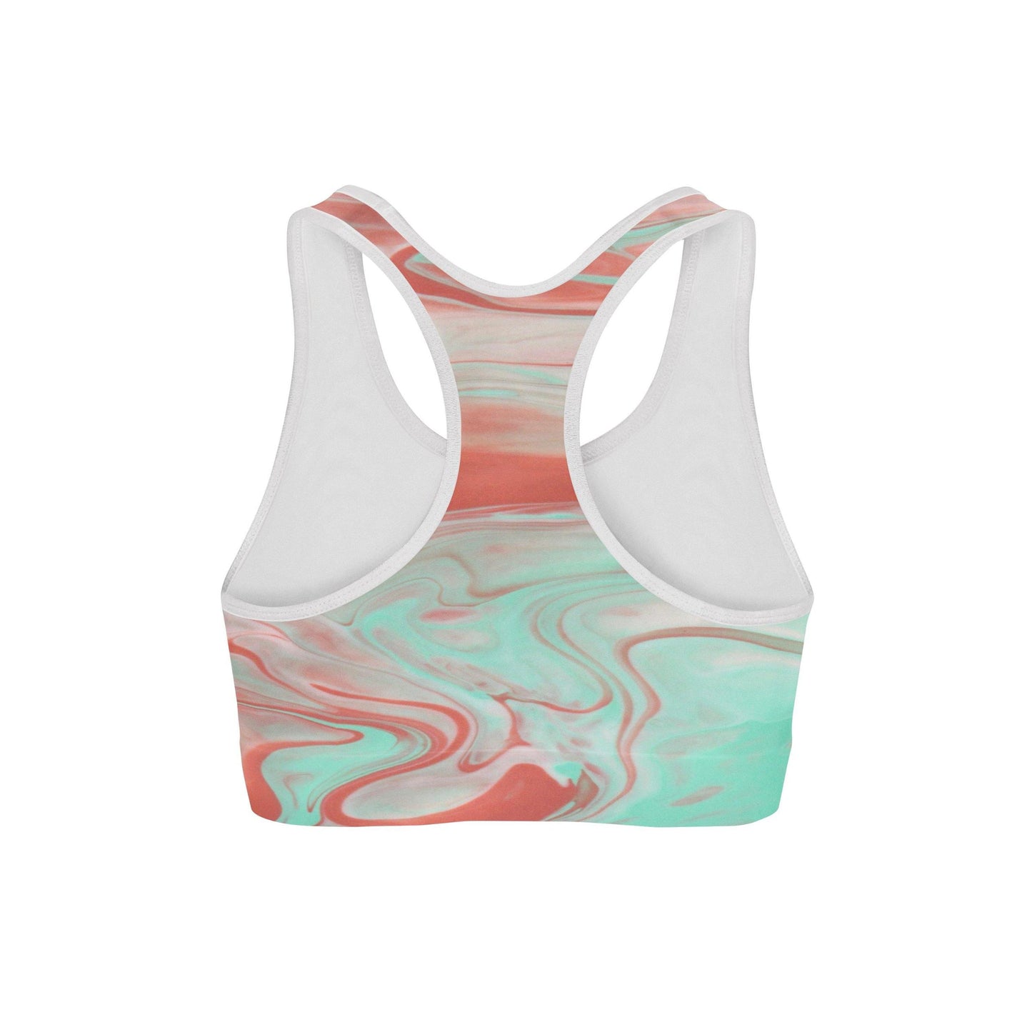 Pink Liquid Sports Bra