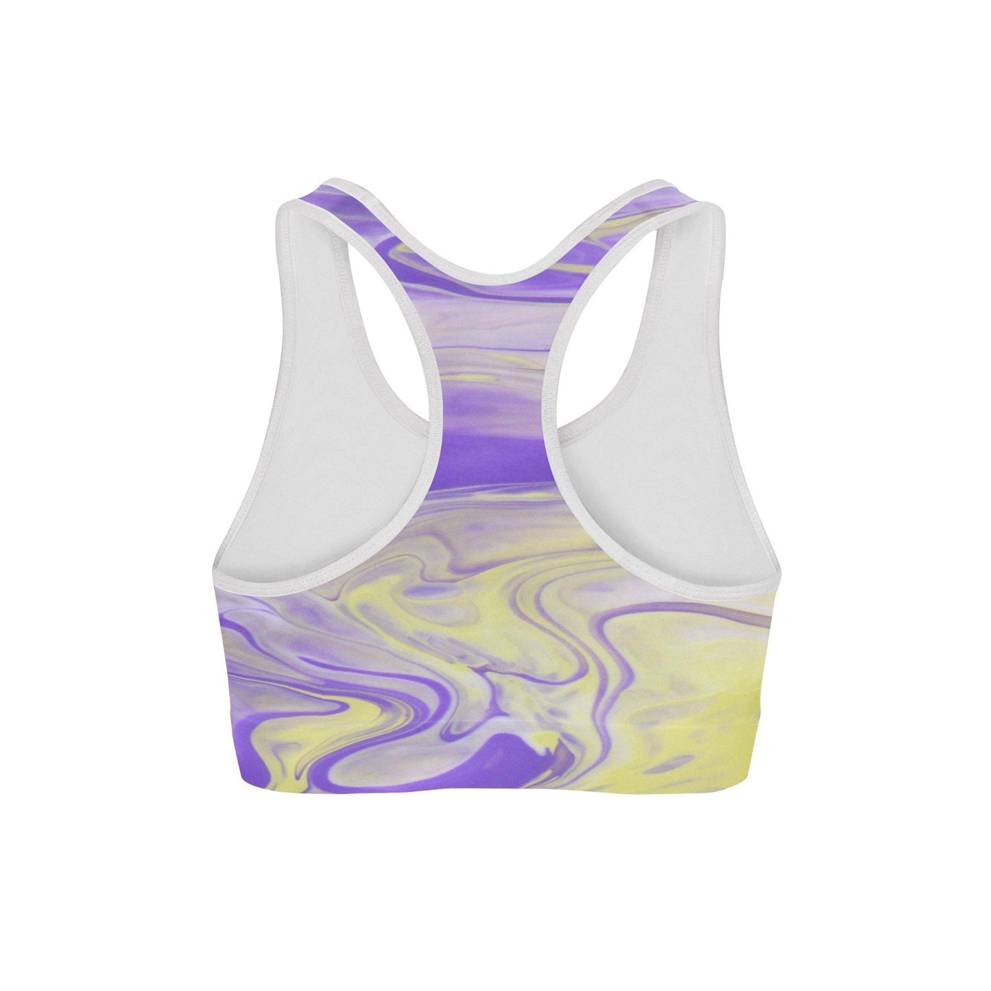 Purple Liquid Sports Bra