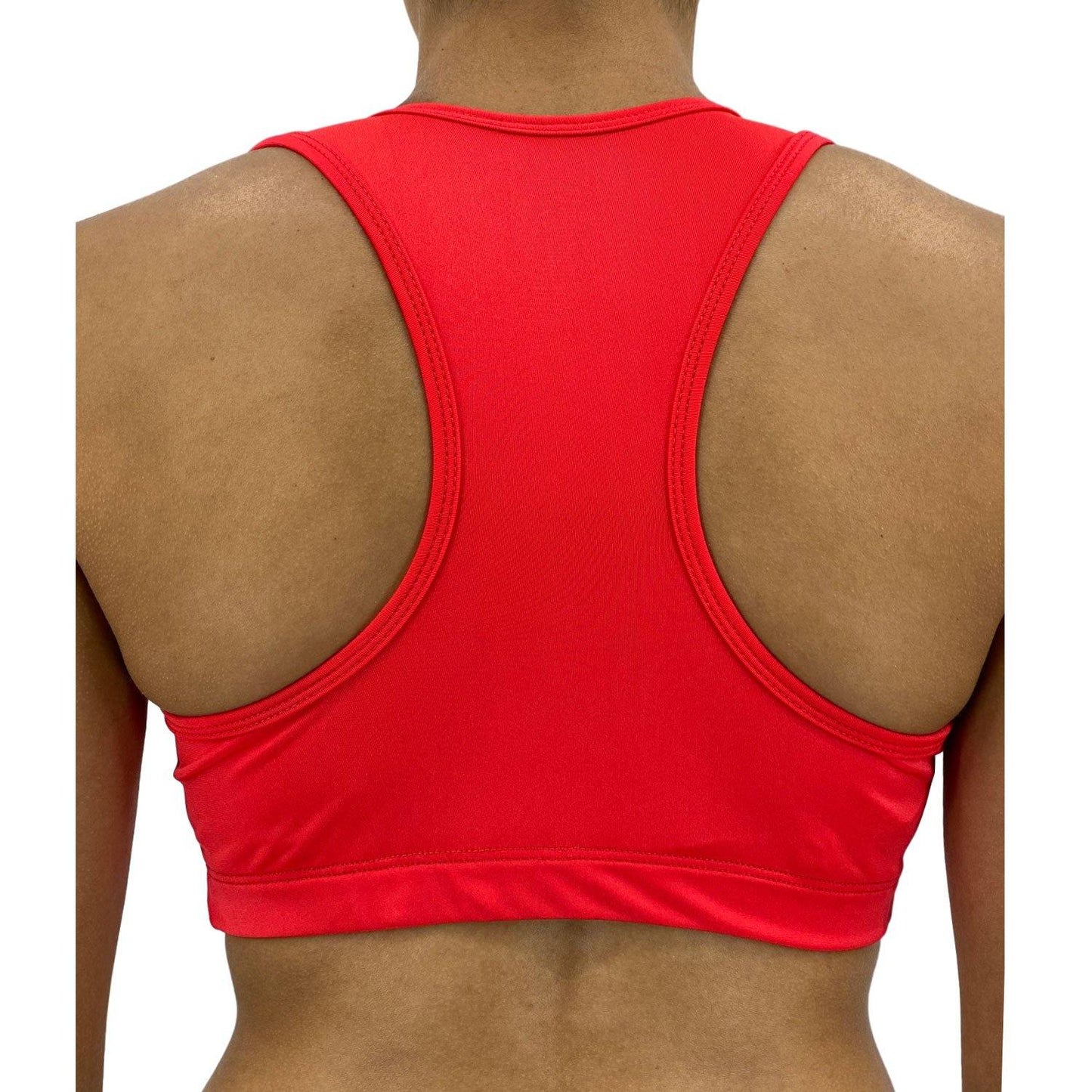 Candy Apple Solid Color Sports Bra